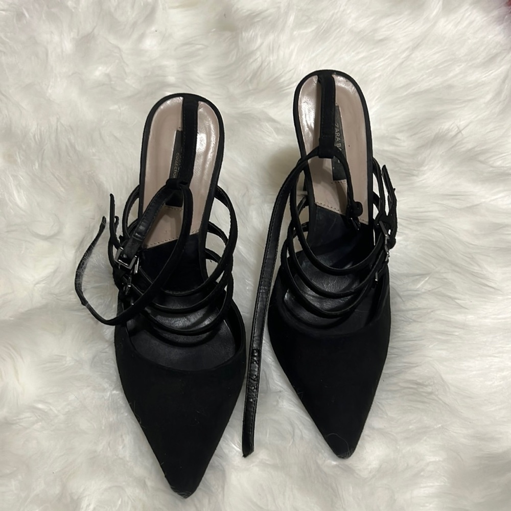 Zara black heels